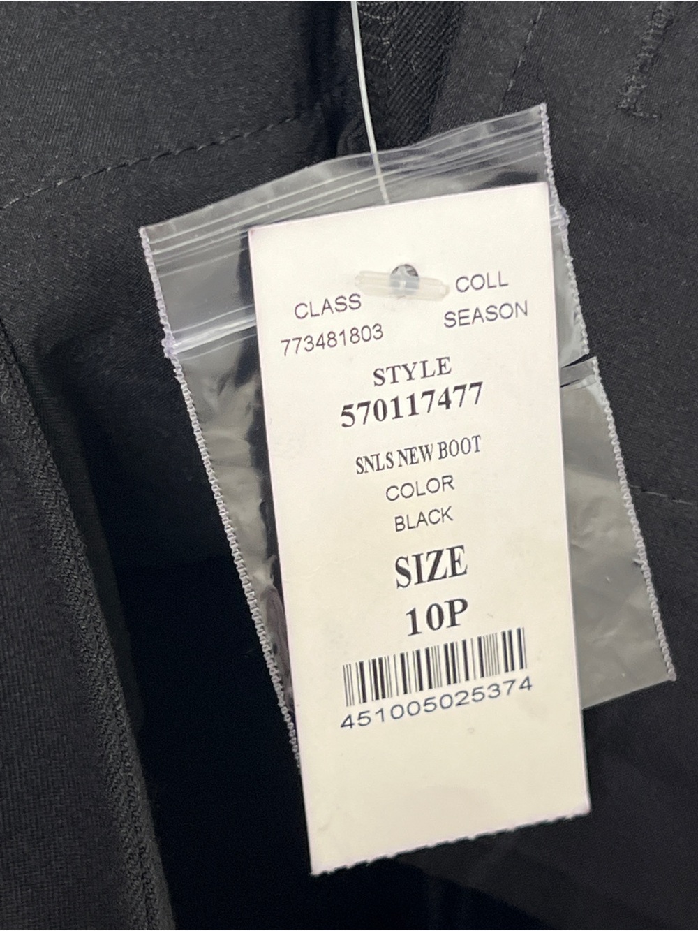 NWT White House Black Market 10P Legacy Modern Bootcut Dress Pants Black Petite - Picture 5 of 7